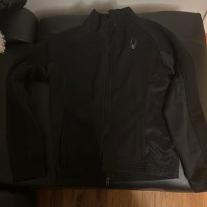 Mens Black Spyder Light Jacket Size Small